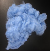 Colored polyester staple fiber