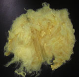 Colored polyester staple fiber